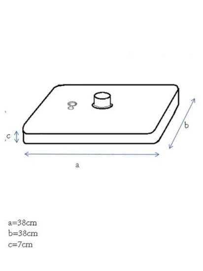 Fillable Parasol Base Weight, 9kg, Black