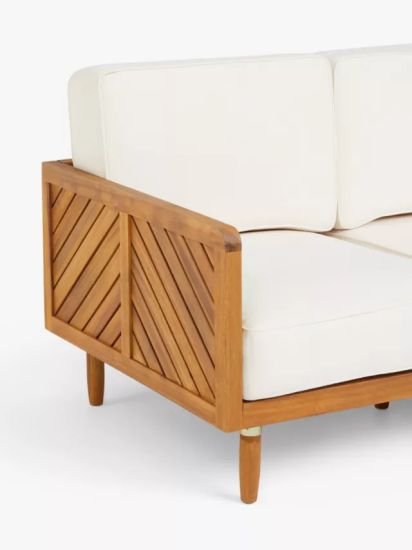 2-Seater Garden Sofa,(Acacia Wood)