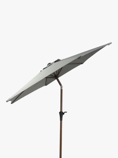 Wood-Effect Wind-Up Parasol, 2.2m