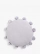 Round Pom Cushion, Lilac